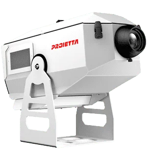 Proietta IMPRESSIVE EVO projector voor grote gevels
